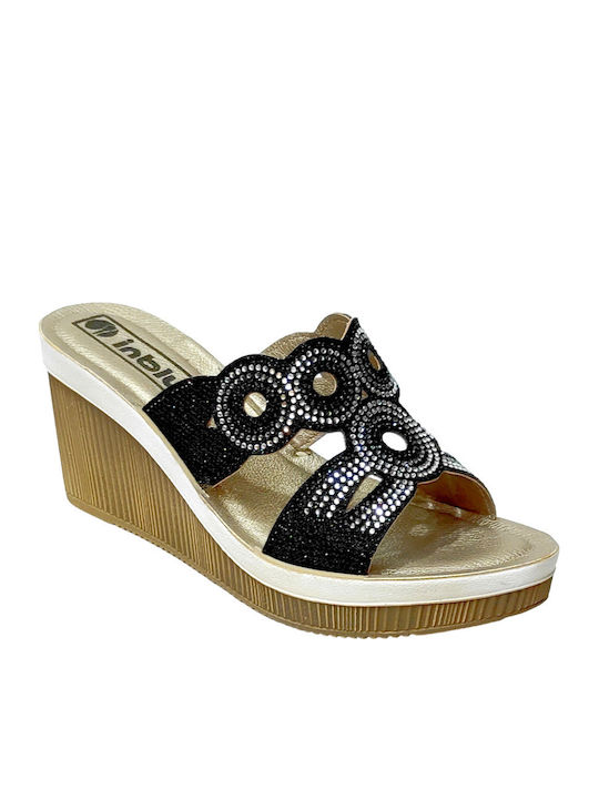 Women's Platform Wedge Sandals Black