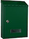Cresman Außenbereich Briefkasten Metallisch in Grün Farbe 20x6.5x30cm