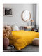 Madi Velvet Blanket for Sofa 125x170cm Yellow