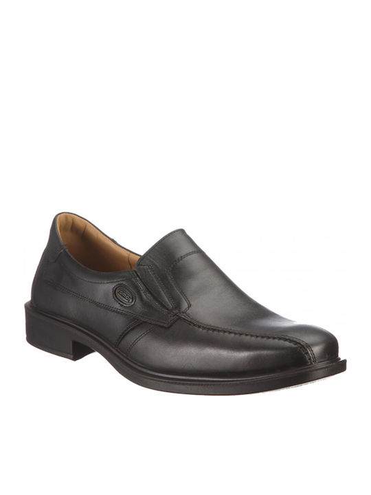 Leder Herren Freizeitschuhe Anatomisch Schwarz