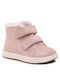 Geox Kids Anatomic Boots with Hoop & Loop Closure Pink