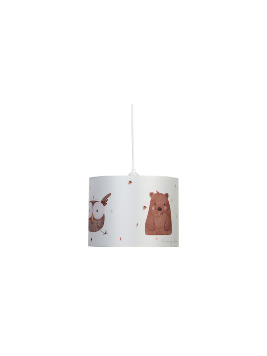 Homeplus Einfaches Licht Kinderdeckenleuchte Deckenleuchte mit Fassung E27 Weiß 28cm