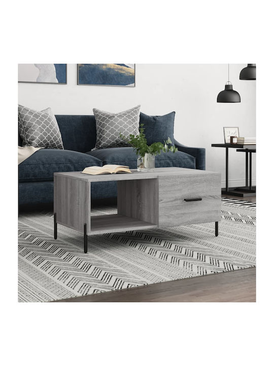 Rectangular Wooden Coffee Table Gray L90xW50xH40cm