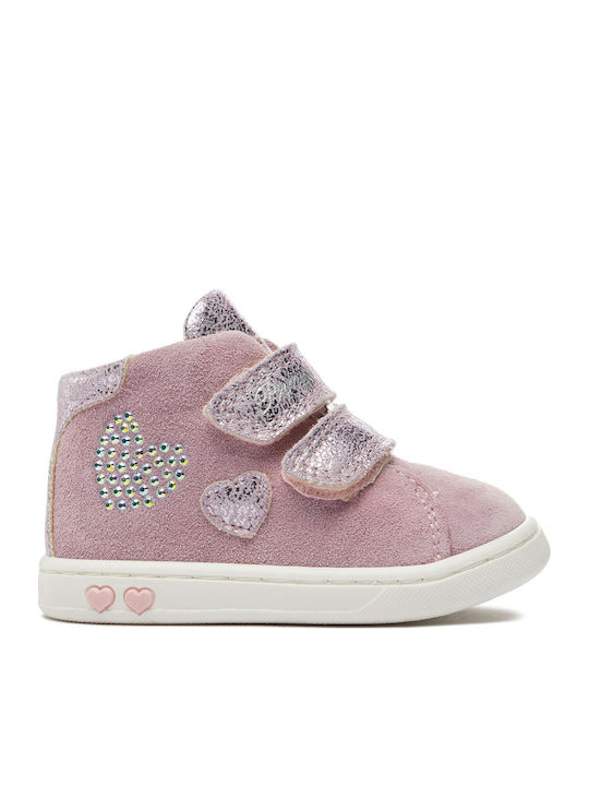 Παιδικά Sneakers με Σκρατς Ροζ