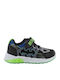 Kids Sneakers with Scratch & Lights Black