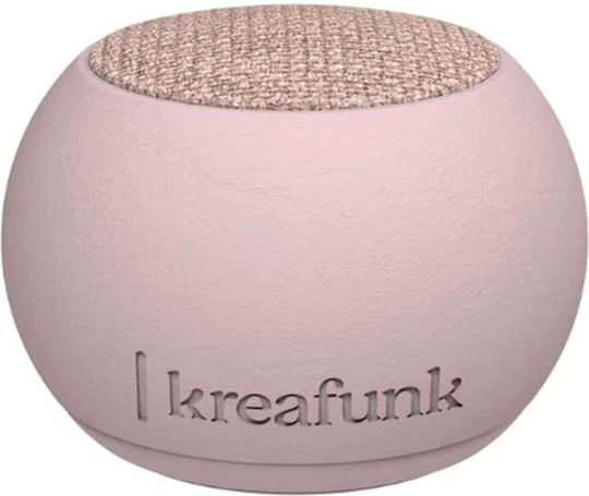 Kreafunk aGO Stone Ηχείο Bluetooth 3W με Διάρκεια Μπαταρίας έως 15 ώρες Ροζ