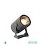 Viokef Outdoor Floor Lamp Projector 11W with Warm White Light IP65 Black