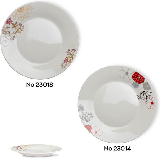 Viosarp Plate Desert made of Porcelain White with Diameter 19cm