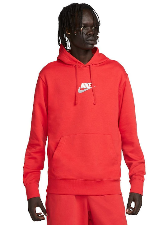 Nike Men's Sweatshirt with Hood Red