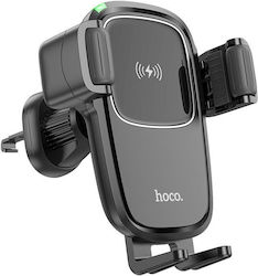 Hoco Mobile Phone Holder Car with Case and Wireless Charging Black