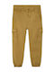 Kids' Cargo Fabric Pants Tabac Brown