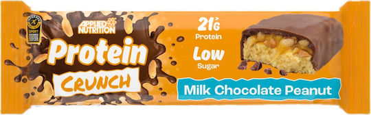 Applied Nutrition Protein Crunch Μπάρα με 21gr Πρωτεΐνης & Γεύση Milk Chocolate Peanut 62gr