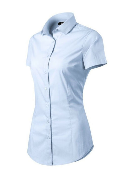 Malfini Women's Short Sleeve Shirt Light Blue