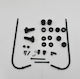 TEC Motorcycle Windshield & Windscreen Installation Kit for Piaggio ZIP 645-07-30713