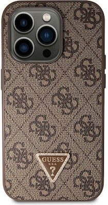 Guess Plastic / Metallic Back Cover with Strap Brown (iPhone 14 Pro MaxApple iPhone 14 Pro Max)