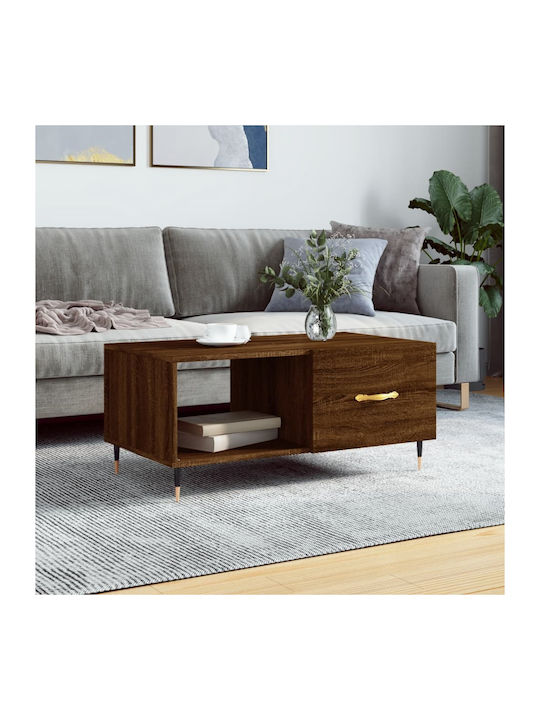 Rectangular Wooden Coffee Table Oak L90xW50xH40cm