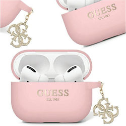 Guess Glitter Triangle Charm Θήκη Σιλικόνης σε ...