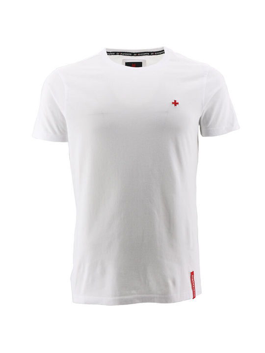 Zu Elements Ανδρικό T-shirt Κοντομάνικο Λευκό