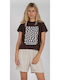 Damen T-Shirt Braun