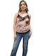 Γυναικείο Lingerie Top με Δαντέλα Floral Ροζ