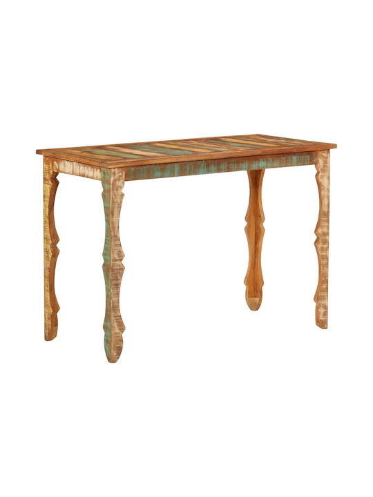 Dining Room Rectangular Table Natural 110x52x76cm