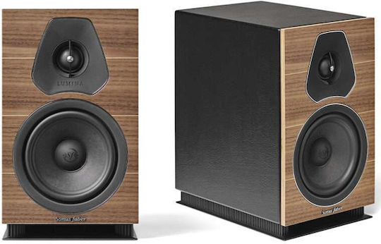 Sonus Faber Lumina II 18074-3108 Pair of Hi-Fi Speakers Bookself 2 No of Drivers W18xD26.3xH30.4cm. Walnut