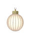 Ornament suspendat Glob Plastic Transparent 9buc