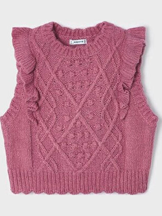 Kids' Vest Sleeveless Fuchsia