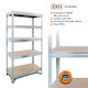 AR Shelving Dexion Regal Verzinkt 90x45x180cm mit 5 Regalen Gesamtbelastbarkeit 1500kg