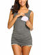 Queen Mother Maternity Top Gray