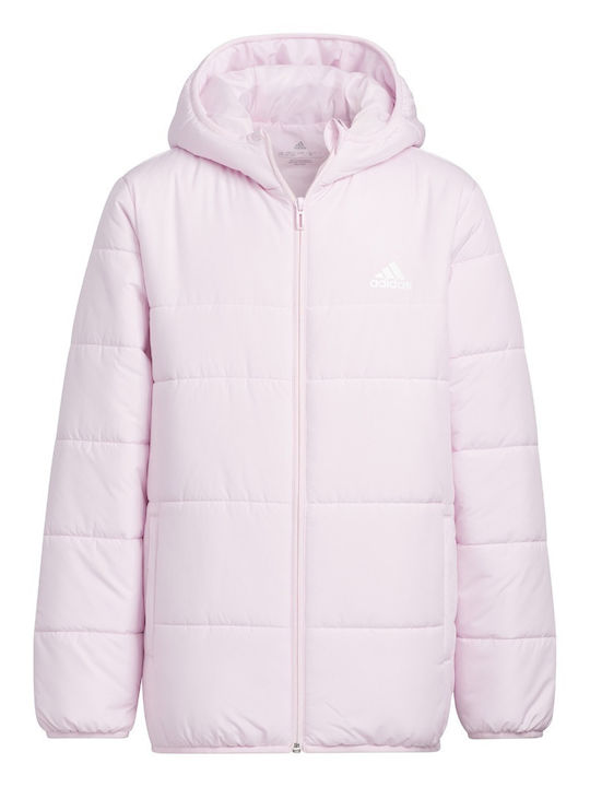 Kinder Sportjacke Kurz mit Kapuze Rosa