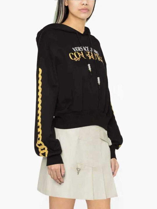 Versace Суитшърт Черен с качулка
