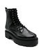 Mourtzi Leather Women's Ankle Boots Black