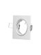 Orno Square Metallic Recessed Spot with Integrated LED and Adjustable White Light White 1pcs