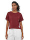 Pepe Jeans Women's T-shirt Burgundy