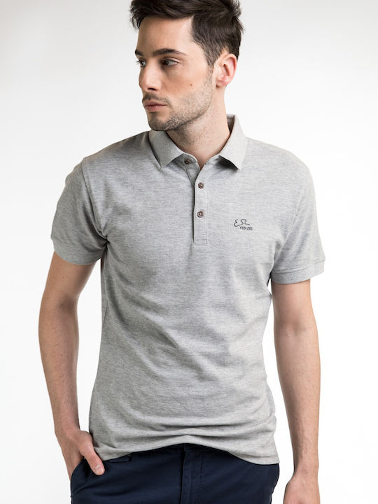 Yes Zee Polo Blouse Gray