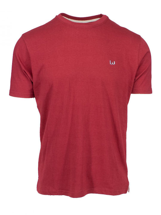 Leonardo Uomo Ανδρικό T-shirt Κοντομάνικο Κόκκινο