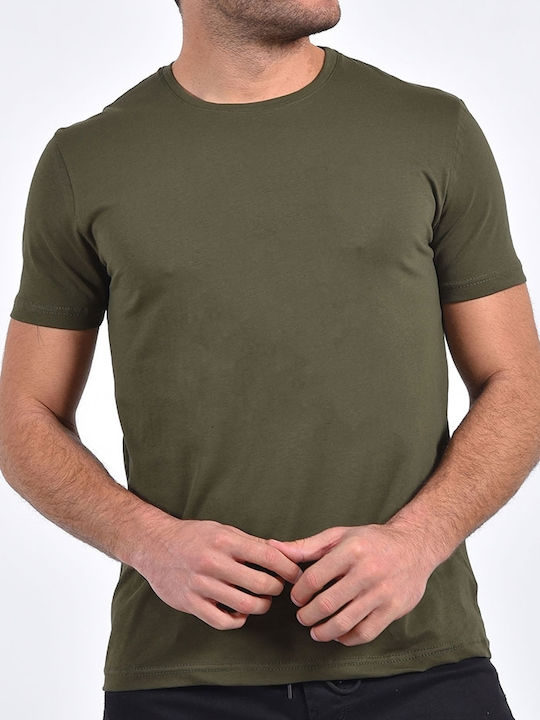 Clever Herren T-Shirt Kurzarm Khaki