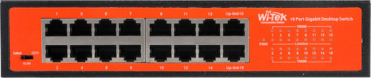 Wi-Tek WI-SG116D v2 Negestionat L2 Switch cu 16 Porturi Ethernet