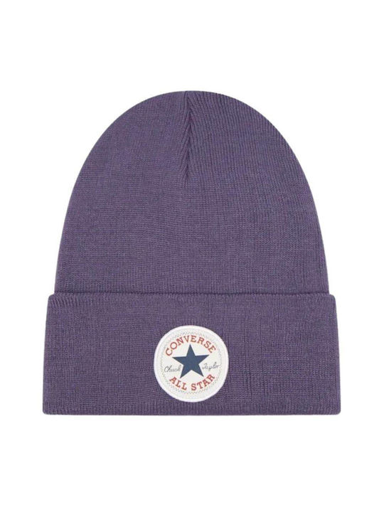 Converse Knitted Beanie Cap Purple