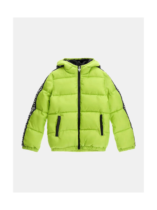 Yellow best sale guess coat