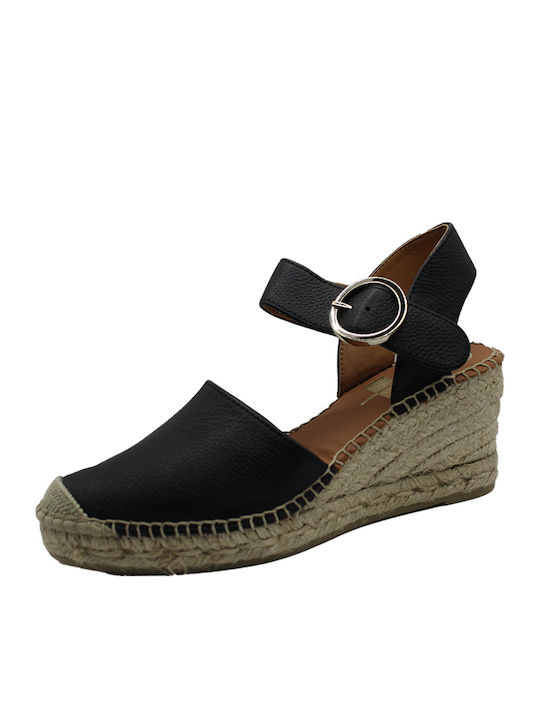 Viguera Women's Platform Espadrilles Black