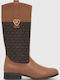 Finley Heart Kinderstiefel mit Reißverschluss Braun