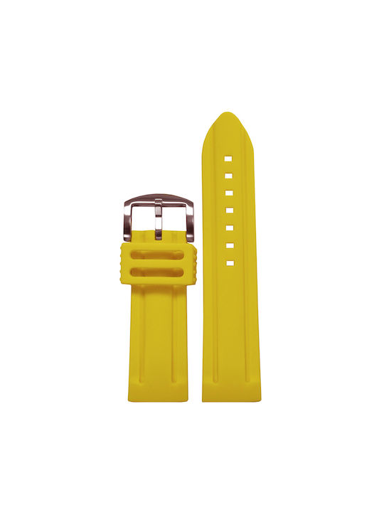 Rubber Strap Yellow 24mm