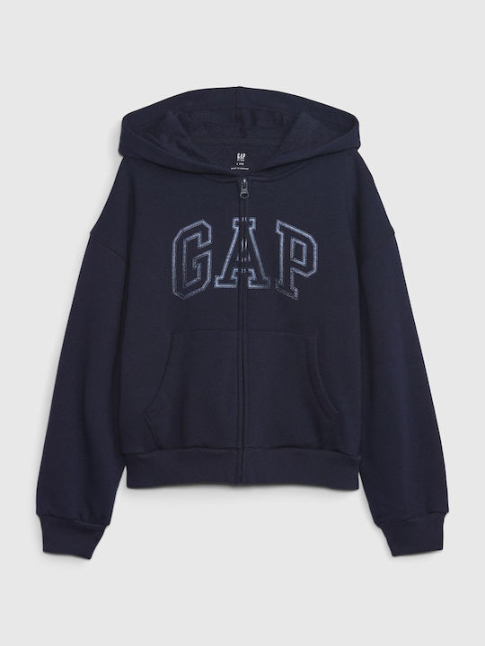 GAP Kinder-Sweatjacke mit Kapuze Blau