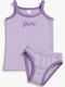 Beboulino Kids' Set Brief with Undershirt Lilac 2pcs