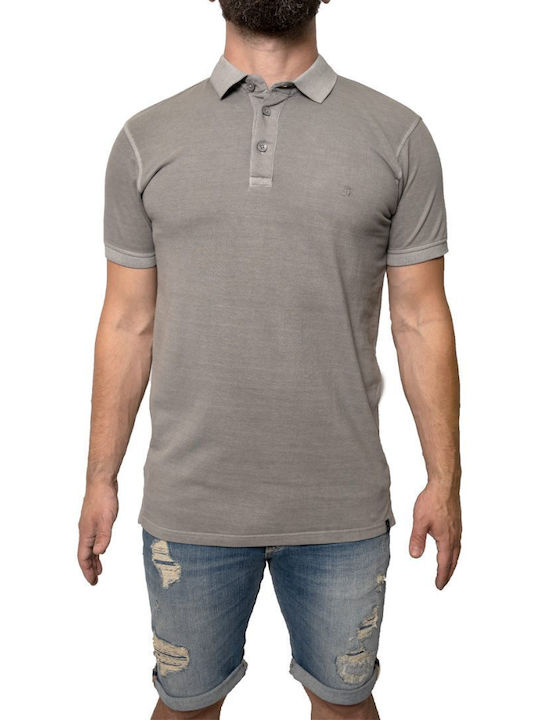 Indicode Men's Short Sleeve Blouse Polo Gray