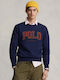 Sweatshirt mit Kapuze Marineblau