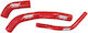 Set Silicone Motorcycle Engine Hoses for Yamaha Crypton-X 135 Red