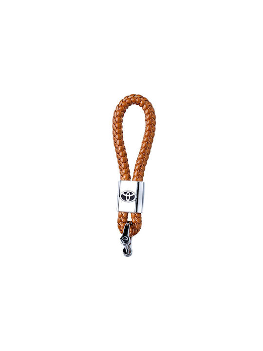 Toyota Handmade Keychain Brown